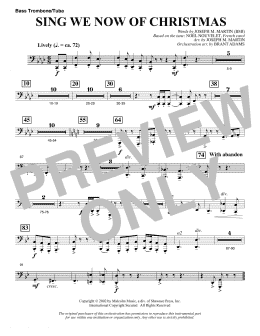 page one of Sing We Now Of Christmas (from Morning Star) - Bass Trombone/Tuba (Choir Instrumental Pak)