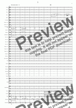 page one of Symphony No 27 3rd movement