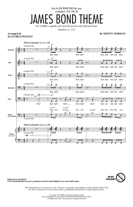 page one of James Bond Theme (arr. Alan Billingsley) (SATB Choir)