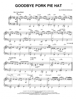 page one of Goodbye Pork Pie Hat (Piano Solo)