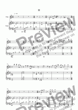 page one of 5 Miniatures for Flute and Piano 2