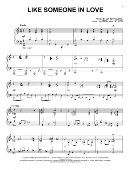 page one of Like Someone In Love (Piano Solo)