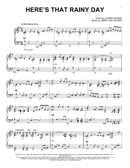 page one of Here's That Rainy Day (arr. Brent Edstrom) (Piano Solo)