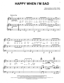 page one of Happy When I'm Sad (Piano, Vocal & Guitar Chords (Right-Hand Melody))