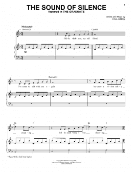 page one of The Sound Of Silence (Piano & Vocal)