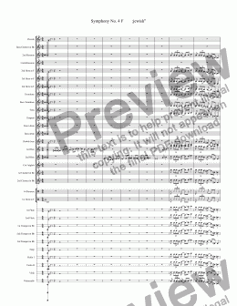page one of Symphony No. 4 F        :jewish"