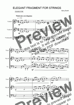 page one of Elegant Fragment for Strings