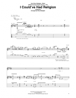 page one of I Could've Had Religion (Guitar Tab)