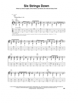 page one of Six Strings Down (Guitar Tab)