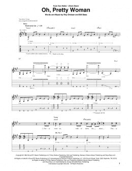 page one of Oh, Pretty Woman (Guitar Tab)