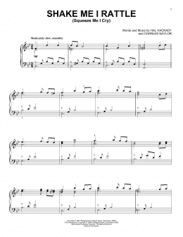 page one of Shake Me I Rattle (Squeeze Me I Cry) (Piano Solo)