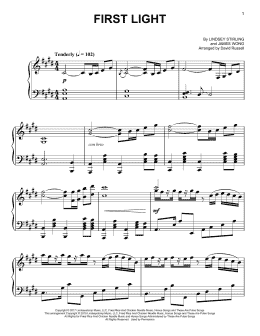 page one of First Light (arr. David Russell) (Easy Piano)