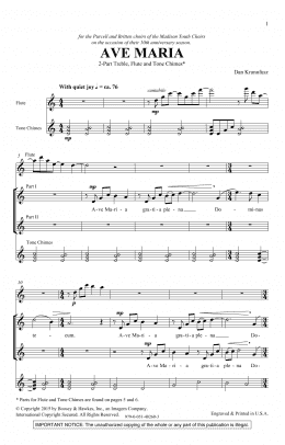 page one of Ave Maria (2-Part Choir)