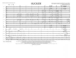 page one of Sucker (arr. Tom Wallace) - Full Score (Marching Band)