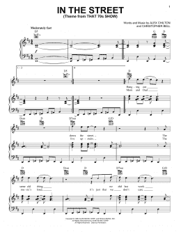 page one of In The Street (Theme from That 70s Show) (Piano, Vocal & Guitar Chords (Right-Hand Melody))