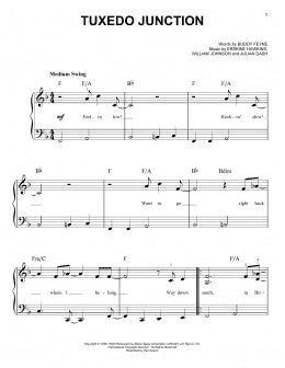 page one of Tuxedo Junction (Easy Piano)