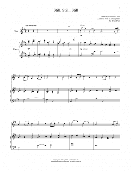 page one of Still, Still, Still (Flute and Piano)