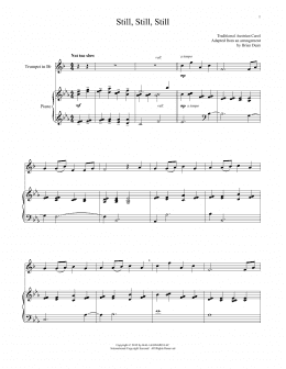 page one of Still, Still, Still (Trumpet and Piano)
