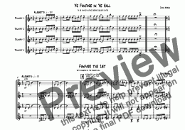 page one of Trumpet Fanfares (4 trumpets)