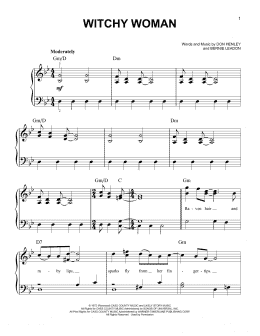 page one of Witchy Woman (Easy Piano)
