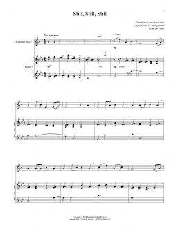 page one of Still, Still, Still (Clarinet and Piano)