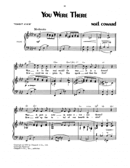 page one of You Were There (Piano, Vocal & Guitar Chords (Right-Hand Melody))