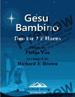 page one of Gesu Bambino