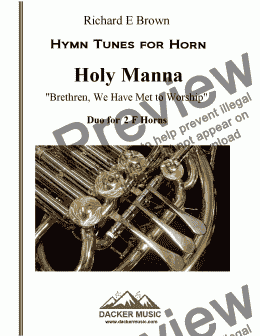 page one of Holy Manna 