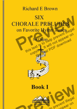 page one of Six Chorale Preludes for Organ