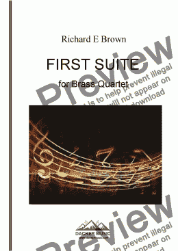 page one of First Suite for Brass Quartet