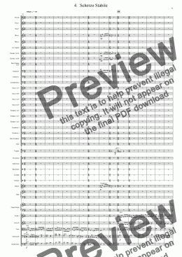 page one of Symphony No 27 4th movement
