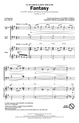 page one of Fantasy (arr. Mac Huff) (SATB Choir)