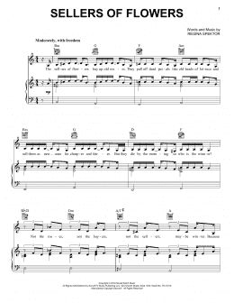 page one of Sellers Of Flowers (Piano, Vocal & Guitar Chords (Right-Hand Melody))