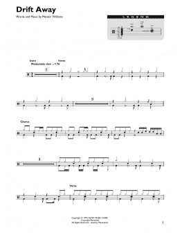 page one of Drift Away (feat. Dobie Gray) (Drum Chart)