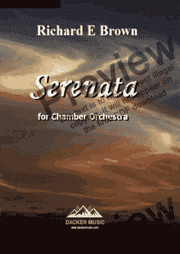 page one of Serenata for Chamber Orchestra