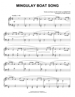 page one of Mingulay Boat Song (arr. Phillip Keveren) (Piano Solo)
