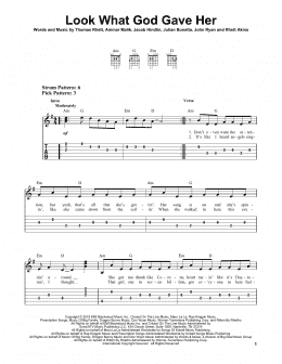 page one of Look What God Gave Her (Easy Guitar Tab)