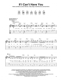 page one of If I Can't Have You (Easy Guitar Tab)