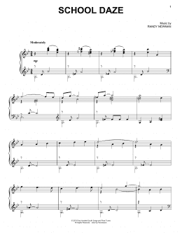 page one of School Daze (from Toy Story 4) (Piano Solo)