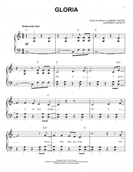 page one of Gloria (Easy Piano)