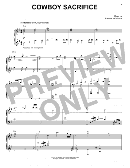 page one of Cowboy Sacrifice (from Toy Story 4) (Piano Solo)