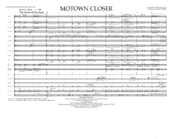 page one of Motown Closer (arr. Tom Wallace) - Full Score (Marching Band)