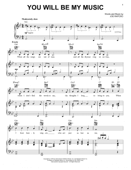 page one of You Will Be My Music (Piano, Vocal & Guitar Chords (Right-Hand Melody))