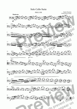 page one of Solo Cello Suite