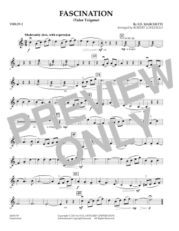 page one of Fascination (Valse Tzigane) - Violin 2 (String Quartet)