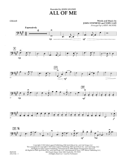 page one of All of Me - Cello (String Quartet)