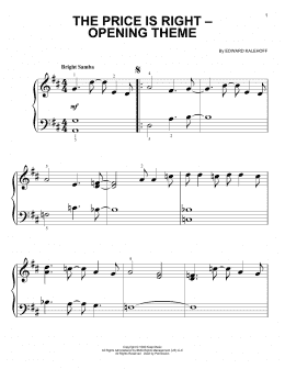 page one of Price Is Right - Opening Theme (Big Note Piano)