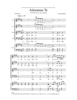 page one of Adoramus Te (SATB Choir)