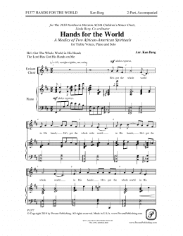 page one of Hands For The World (2-Part Choir)