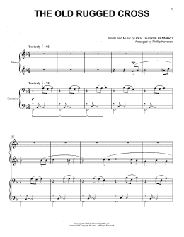 page one of The Old Rugged Cross (arr. Phillip Keveren) (Piano Duet)
